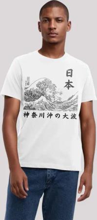 F4NT4STIC T-Shirt "Kanagawa Welle Golden Gai", Premium Qualität