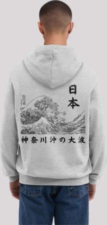 F4NT4STIC Kapuzenpullover "Kanagawa Welle Golden Gai", Premium Qualität