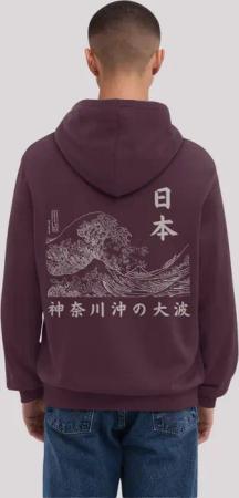 F4NT4STIC Kapuzenpullover "Kanagawa Welle Golden Gai", Premium Qualität