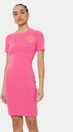 Versace Jeans Couture Kleid für den Alltag 78HAOT00 Rosa Slim Fit