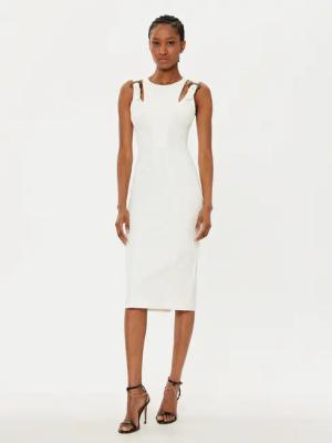 Versace Jeans Couture Coctailkleid 78HAO913 Weiß Slim Fit