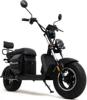 EVERCROSS TECH E-Motorroller 702, 60V-30Ah Lithium, Schwarz, 2000 Watt, 85KM, 45 km/h, 2000,00 W, 45 km/h, LED-Anzeige, Blinker, Funkschlüssel, Alarmanlage, Doppelstoßdämpfer