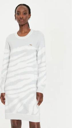 Liu Jo Sport Strickkleid TF4105 MS49I Silberfarben Regular Fit