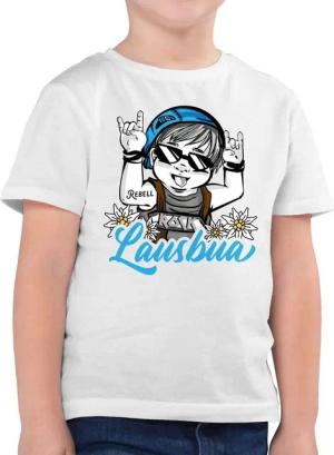 Shirtracer T-Shirt Lausbua - blau (1-tlg) Mode für Oktoberfest Kinder Outfit