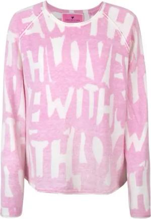Lieblingsstück Strickpullover Damen Pullover Langarm mit All-Over Print (1-tlg)