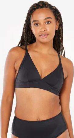 Bikini-Oberteil Bustier Damen Bea im Rücken doppelt verstellbar schwarz