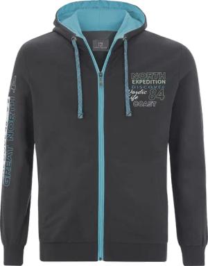 Sweatjacke RODERICH Jan Vanderstorm dunkelgrau