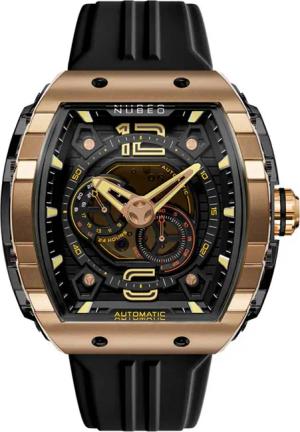 Nubeo NB-6087-06 Herrenuhr Magellan 24h Automatik 49mm 5ATM