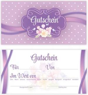 LIMONIA Geschenkkarte Gutschein Geschenkgutschein zum Ausfüllen für Spa Beauty Wellness, Geschenkgutscheine mit vorgedruckten Feldern zum Ausfüllen