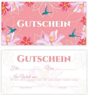 LIMONIA Geschenkkarte Gutschein Geschenkgutschein zum Ausfüllen für Spa Beauty Wellness, Geschenkgutscheine mit vorgedruckten Feldern zum Ausfüllen