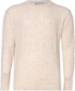 Silk and Cashmere Sweater Langärmliger Strickpullover, geflochtener Rundkragen, S-2XL
