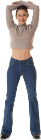Comycom Bootcut-Jeans Damen STAR EASY