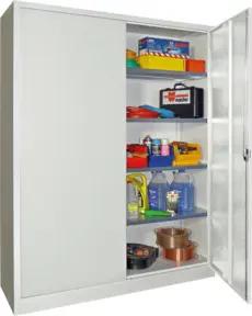 STIER Universalschrank Premium mit 4 verz. Einlegeböden 1950x1500x600mm lichtgrau