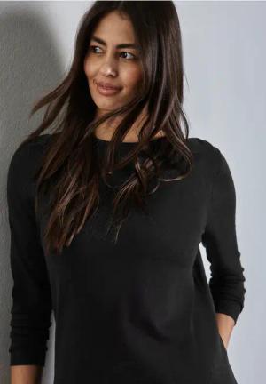 Street One Frauen Weicher Strickpullover in Schwarz, Gr: 40