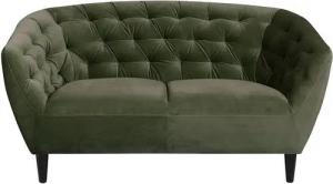 ebuy24 Sofa Rita Sofa 2 Personen tannengrün, Gummibaum schwarz, 1 Teile