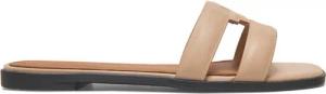Tommy Hilfiger Pantoletten Th Logo Strap Mule FW0FW08671 Beige