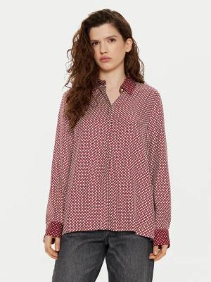 Tommy Hilfiger Hemd WW0WW44036 Dunkelrot Relaxed Fit