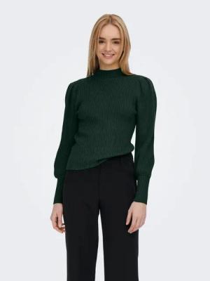 ONLY Strickpullover Basic Strickpullover mit langen Puffärmeln ONLKATIA ONLKATIA L/S HIGHNECK PULLOVER KNT NOOS