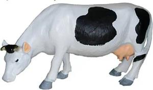 Xlmoebel Gartenfigur Kuh Rind Metzger Werbeaufsteller Fleischer Tierfigur Werbestatue, (Skulptur A103-17cm), Hergestellt in Europa
