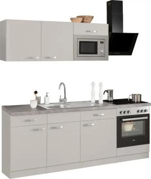 wiho Küchen Küchenzeile "Kansas", mit E-Geräten, Breite 220 cm