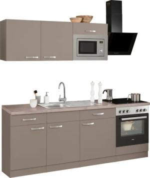 wiho Küchen Küchenzeile "Kansas", mit E-Geräten, Breite 220 cm