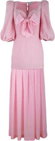 RUA & RUA Abendkleid Bustier Kleid mit Schleife Maxikleid