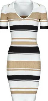 Guess Kurze Kleider EVIE STRIPED POLO DRESS