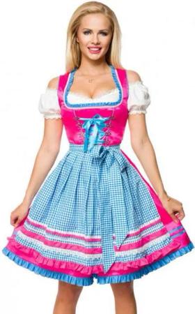 Dirndline Dirndl Tracht Dirndl Kleid Oktoberfest Wiesn Wasn Schürze Trachtenkleid (2-tlg)