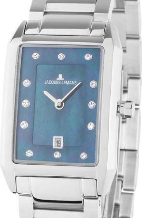 Jacques Lemans 1-2158L Torino eckige Damenuhr 23mm 5ATM