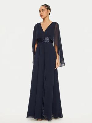 Swing Abendkleid 5AI10300 Dunkelblau Regular Fit