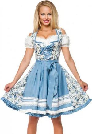 Dirndline Dirndl Dirndl Trachtenkleid Kleid Oktoberfest Wasn Wiesn Tracht Damen Outfit (2-tlg)