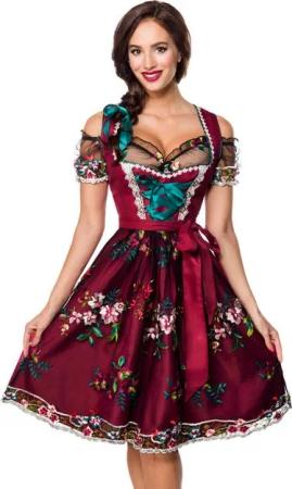 Dirndline Dirndl Wasn Wiesn Dirndl Kleid Oktoberfest Tracht Trachtenkleid Volksfest (3-tlg)