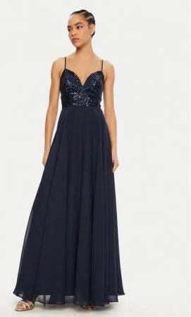Swing Abendkleid 5AI09500 Dunkelblau Regular Fit