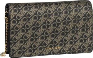 Michael Kors Jet Set Medium Flap Chain MK SIG  in Schwarz (1.4 Liter), Abendtasche