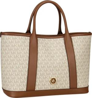 Michael Kors Luisa MD MK SIG in Vanilla/Luggage (12.6 Liter), Handtasche