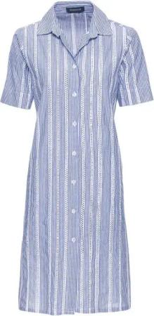 Highmoor Midikleid Hemdblusenkleid mit Madeiraspitze