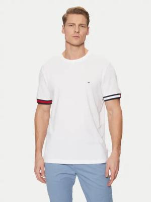 Tommy Hilfiger T-Shirt Global Stripe MW0MW38078 Weiß Regular Fit