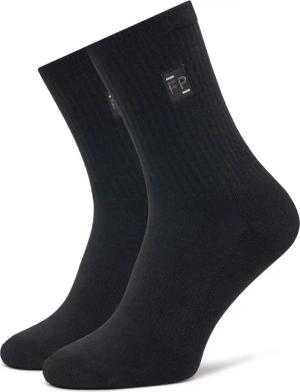 Filling Pieces Hohe Herrensocken Patch 68513711861 Schwarz