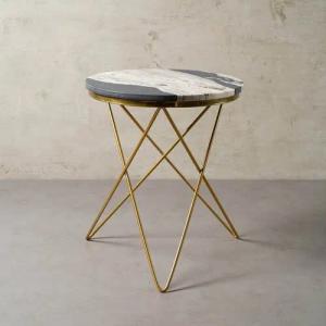 MAGNA Atelier Beistelltisch Paris Marmor Beistelltisch, Einzigartige Natursteinplatte