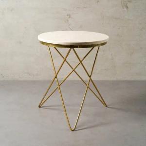 MAGNA Atelier Beistelltisch Paris Marmor Beistelltisch, Einzigartige Natursteinplatte