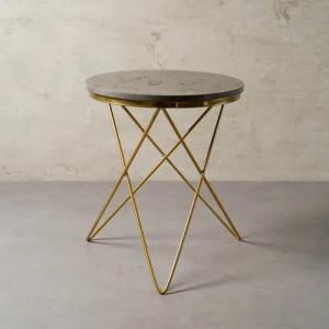 MAGNA Atelier Beistelltisch Paris Marmor Beistelltisch, Einzigartige Natursteinplatte