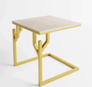 MAGNA Atelier Beistelltisch Coral Bay Marmor Beistelltisch, Extravagantes Korallendesign