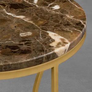 MAGNA Atelier Beistelltisch Porto Marmor Beistelltisch, Einzigartige Natursteinplatte