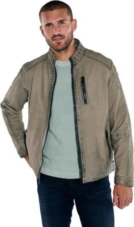 emilio adani Lederjacke Lederjacke mit Stehkragen