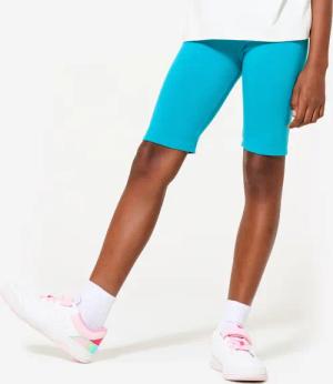Radlerhose Baumwolle Kinder - blau/türkis