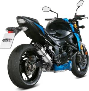 Hashiru Auspuff ST06 silber/carbon für Suzuki GSX-S 750