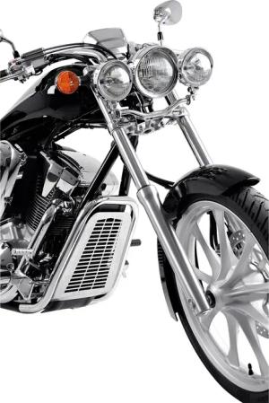 Hepco & Becker Kühlerabdeckung Honda VT 1300 CX Fury Edelstahloptik