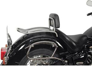 Hepco & Becker Solorack mit Rückenpolster chrom für Yamaha XVS 1100 Drag St