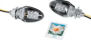 Shin Yo LED-Blinkerpaar Drop 20 x 33 mm, Gehäuse schwarz