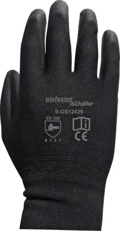 olofsson+schäfer Werkstatthandschuh schwarz 9